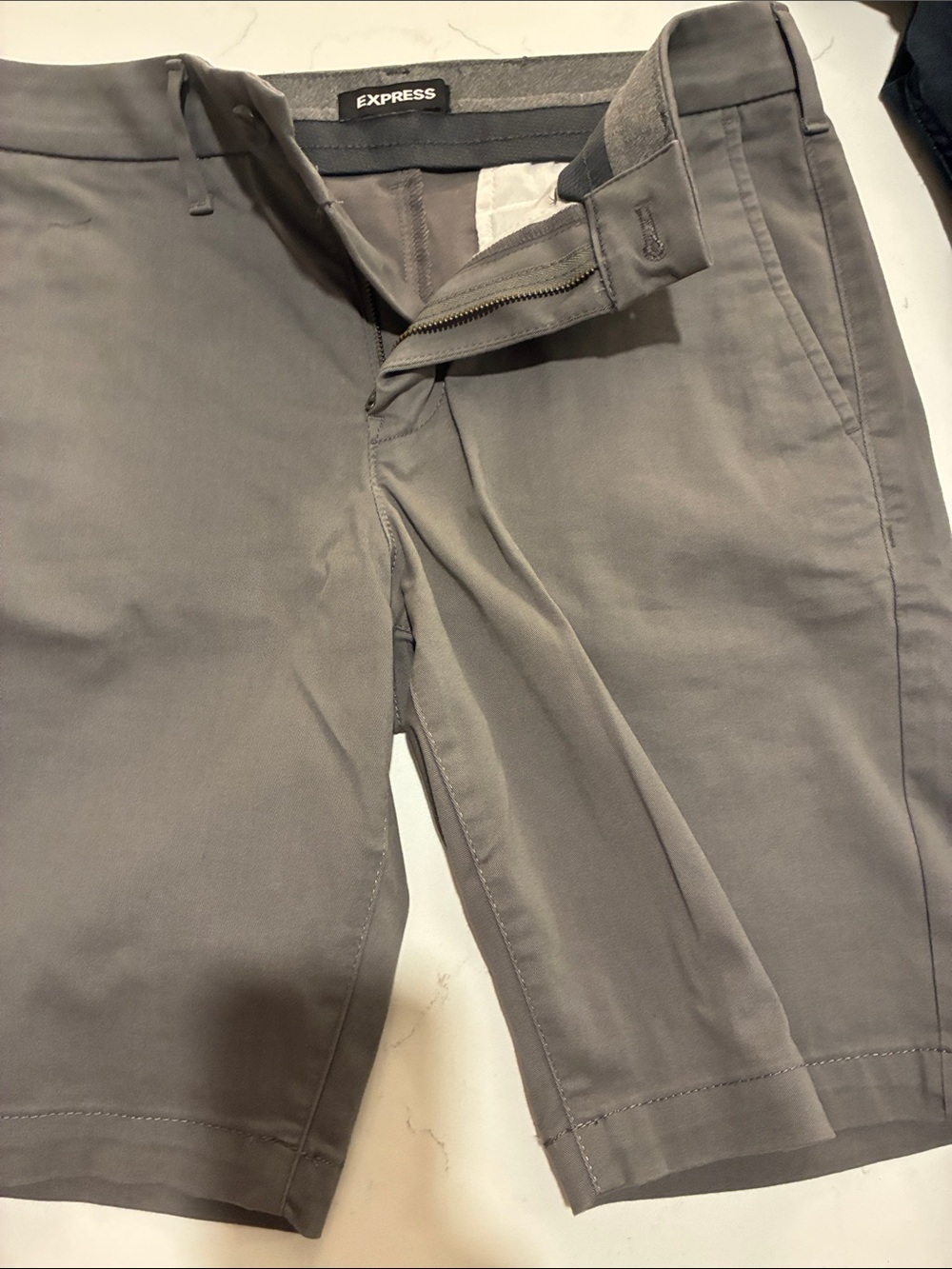 Express Men's Gray Chino Shorts